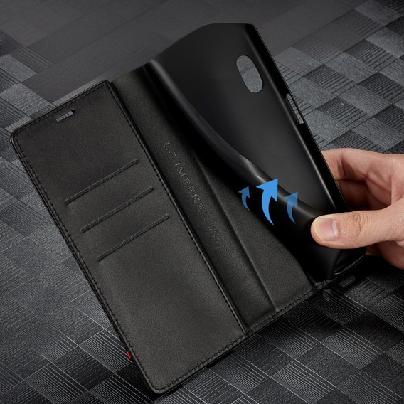 Flap case for Samsung Galaxy A26, Carbon LC.IMEEKE, black