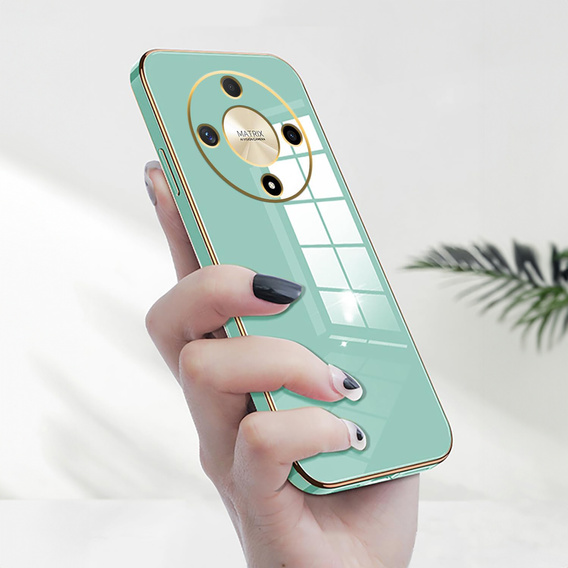 Case for Honor Magic 5 Lite, Glamour CamShield, mint