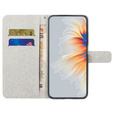 Flip case for Samsung Galaxy M15 5G, Wallet, Flower and Butterfly