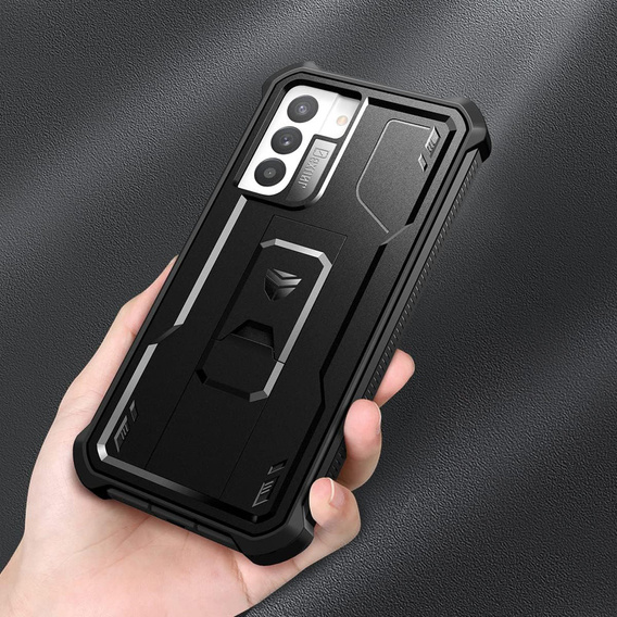 Armored case for Samsung Galaxy S21 FE, Dexnor Full Body, black
