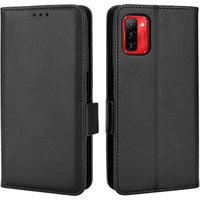 Flip case for Ulefone Note 12P, Wallet Litchi Magnet, black