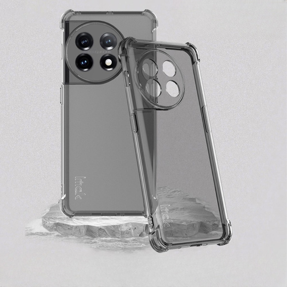 IMAK case for OnePlus 11 5G, Dropproof, transparent / black