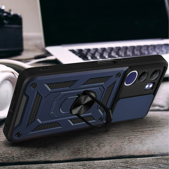 Case for Vivo V50 Lite 4G / 5G, CamShield Slide, blue