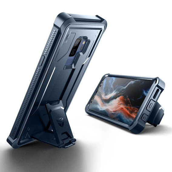Armored case for Samsung Galaxy S9 Plus, Dexnor Full Body, dark blue