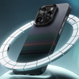 BENKS Kevlar Magnetic Armor Air Aurora 600D SA66 case for MagSafe for iPhone 16 Pro Max