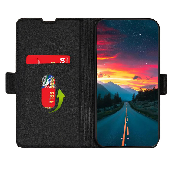 Flip case for Motorola Moto G22, Magnetic Clasp, black
