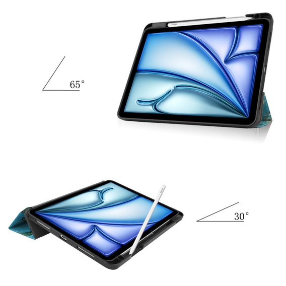 Case for Apple iPad Air 11" 6 gen. 2024 (A2902, Smartcase, sakura
