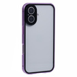 Case for iPhone 16, Magnetic Dual Glass, purple