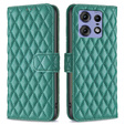 Flip case for Motorola Edge 50 Pro 5G, Wallet, BINFEN COLOR, green