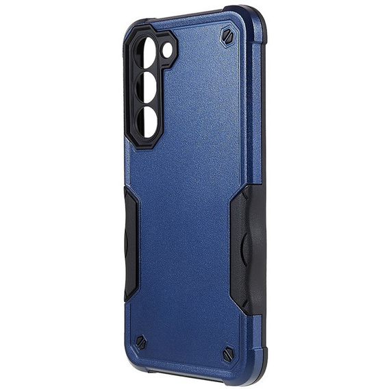 Armored case for Samsung Galaxy S23, Dual-Layer, dark blue