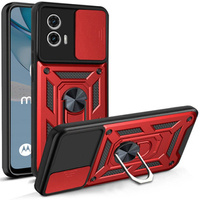 Case for Motorola Moto G53 5G, CamShield Slide, red