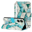 Flip case for Xiaomi Redmi 13C / Poco C65, Wallet, Marble green