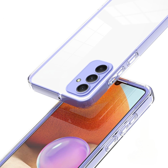 Case for Samsung Galaxy M34 5G, Fusion Hybrid, transparent / purple