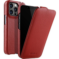 MELKCO flip case for iPhone 13 Pro Max, leather, flip, red