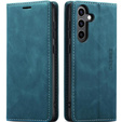 Case for Samsung Galaxy A55, ERBORD Vintage, blue + Screen Glass