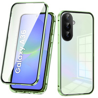 Case for Samsung Galaxy A36, Magnetic Dual Glass, green