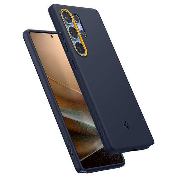 Spigen case for Samsung Galaxy S25 Ultra, Nano Pop MagSafe, dark blue + 9H tempered glass