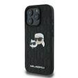 Karl Lagerfeld Hardcase Monogram Karl & Choupette Head Pin Case for iPhone 16 Pro