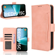 Flip case for Xiaomi Redmi 15C 4G/LTE, Card Slot, pink