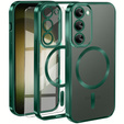 Case for Samsung Galaxy S23 Plus, Electro MagSafe, green + Screen Glass