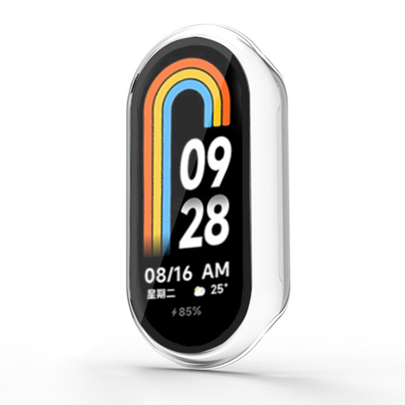 2in1 Case + Tempered Glass for Xiaomi Smart Band 10 / 9 / 8, black