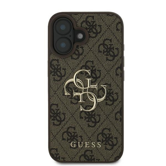 GUESS 4G Big Metal Logo case for iPhone 16