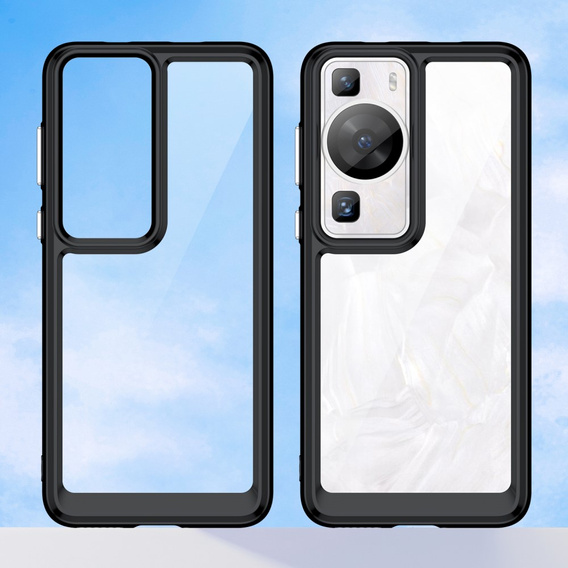 Case for Huawei P60 / P60 Pro, Fusion Hybrid, transparent / black