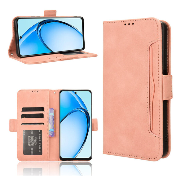 Flip case for Oppo A60, Card Slot, pink