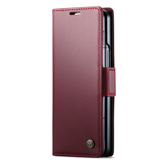 CASEME flip case for Samsung Galaxy Z Fold6 5G, Litchi Wallet, red