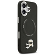 Karl Lagerfeld Karl & Choupette Heads Pins & Logo MagSafe Case for iPhone 17