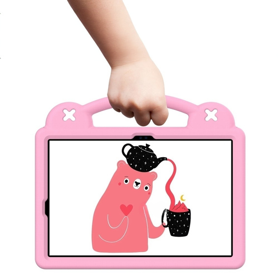 Children's case for Samsung Galaxy Tab S7/S8/S9, Cute Patterns, with stand, pink