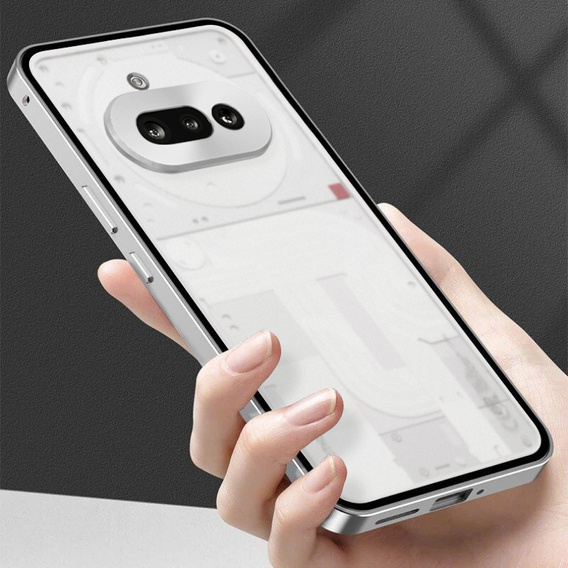 1 x Case for Nothing Phone 3A, Frame Case, silver
