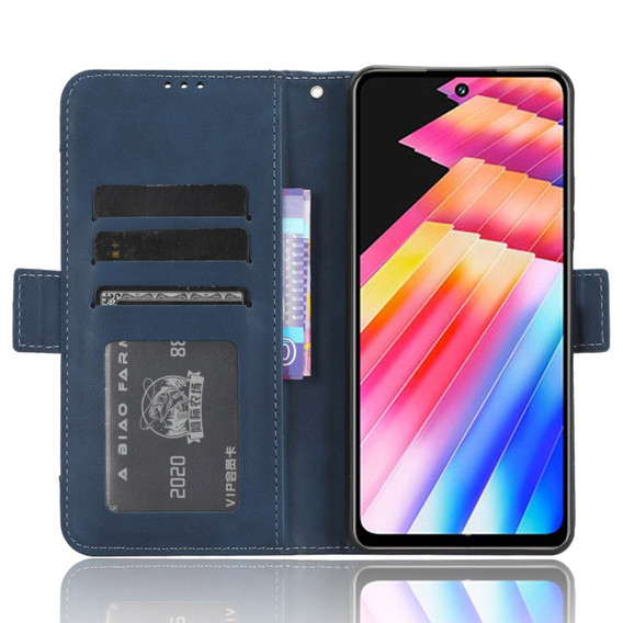 Flip case for Infinix Hot 30i, Card Slot, dark blue