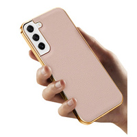 Case for Samsung Galaxy S21 FE 5G, Cowhide Leather, pink