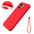 Case for Motorola Edge 40 5G, Silicone Lite, red