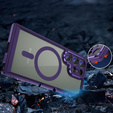Case for Samsung Galaxy S23 Ultra, ERBORD Impact Guard, MagSafe, dark purple