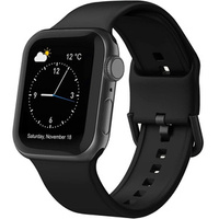 Silicone strap for Apple Watch 1/2/3/4/5/6/7/8/SE/ULTRA 42/44/45/49mm - Black