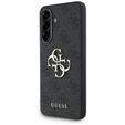 GUESS Case for Samsung Galaxy A56 5G, 4G Big Metal Logo, black