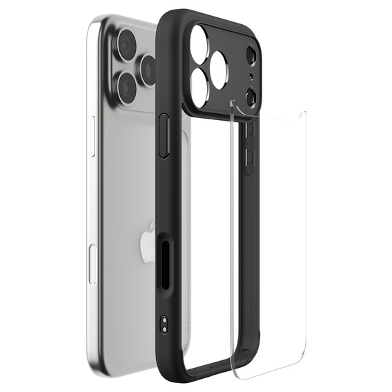 Spigen Ultra Hybrid Case for iPhone 17 Pro Max, Matte Black
