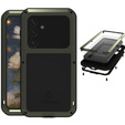 Love Mei Case for Samsung Galaxy S25+ Plus, armored with glass, green