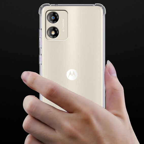 Case for Motorola Moto E13, Dropproof, transparent