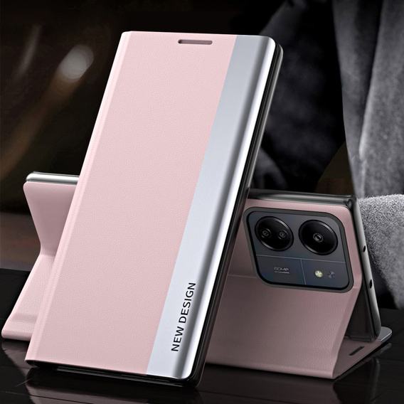 Flip case for Xiaomi Redmi 13C / Poco C65, Side Magnetic, pink