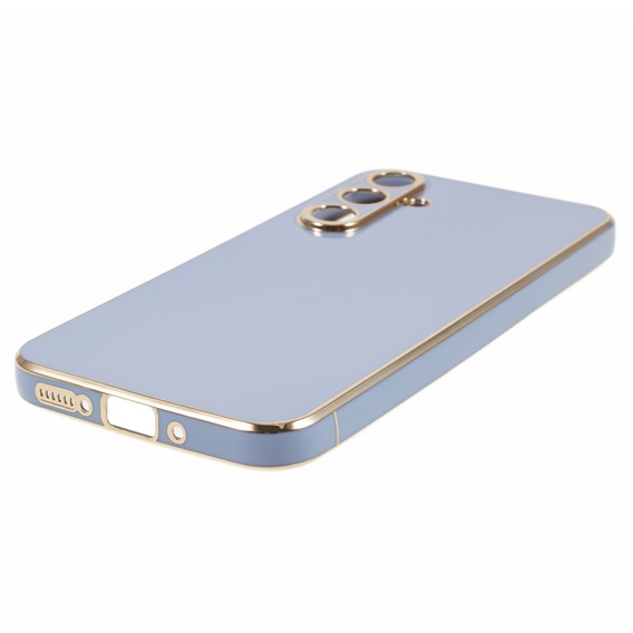 Case for Samsung Galaxy S24+ Plus, Glamour CamShield, blue