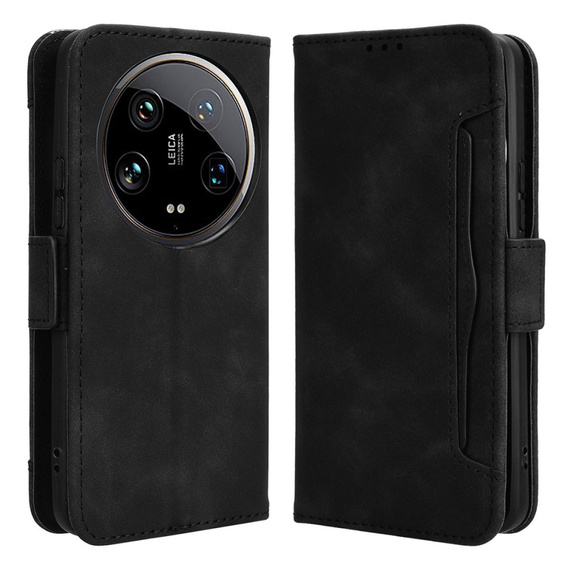 Flip case for Xiaomi 14 Ultra, Card Slot, black