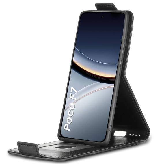Flip case for Xiaomi Poco F7, Flip, black