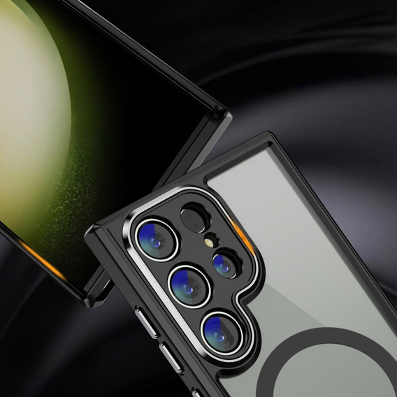 Case for Samsung Galaxy S23 Ultra, ERBORD Impact Guard, MagSafe, black