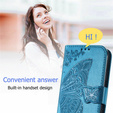 Flip case for Motorola Moto G32, Butterfly, blue