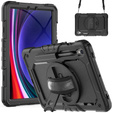 Armored Case for Samsung Galaxy Tab S10 Lite / S10 FE / S9 FE, protective 360 with stylus slot, black