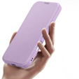 Dux Ducis case for iPhone 17, Skin X Pro, with flap, for MagSafe, purple