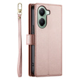 Flip case for Xiaomi Poco X7 Pro 5G, Wallet Zipper Pocket, pink